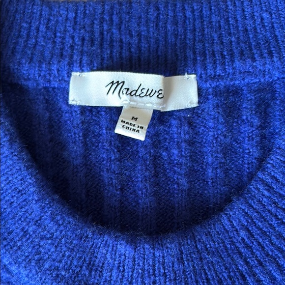Blue Ribbed Sweater - Picture 2 of 2